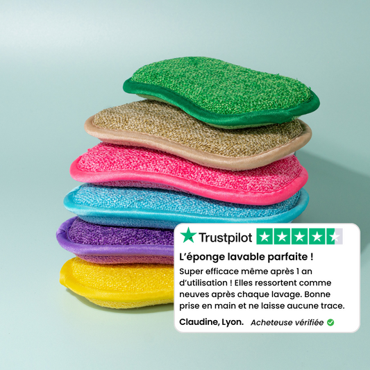 L'Eponge Verte - Lavable et réutilisable