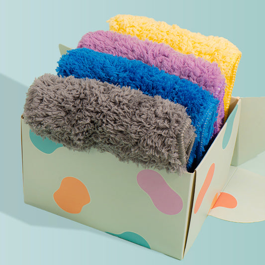 4 Microfibres douces 25x25cm