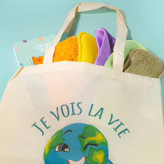 Tote Bag - Je vois la vie en vert