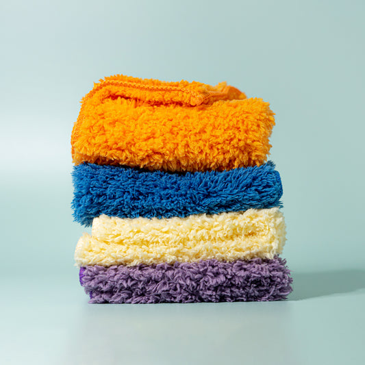 4 Microfibres douces 25x25cm